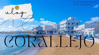 Corralejo harbour and beach, Fuerteventura (DRONE FOOTAGE)