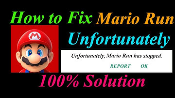 How to fix Mario Run App Unfortunately Has Stopped Problem Solution - Mario Run Stopped Error