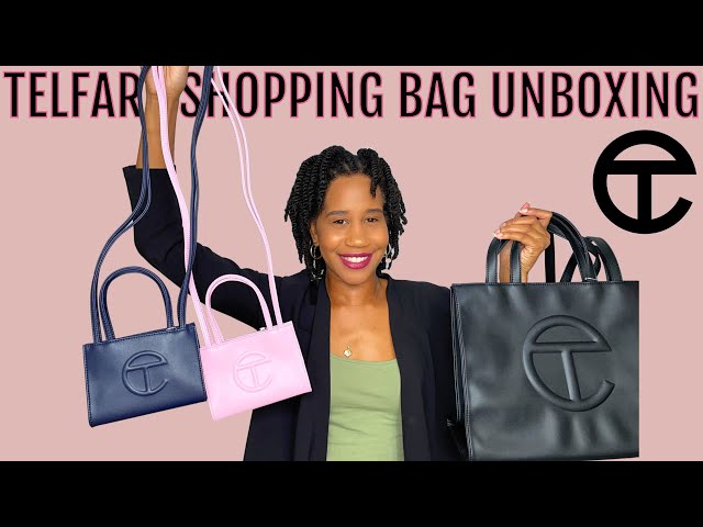 TELFAR LARGE BLACK SHOPPING BAG UNBOXING  What Fits & How to Get a #TELFAR  Bag 