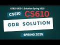 CS610 GDB Solution // Computer Networks // Spring 2025 // Answer // VU GDB