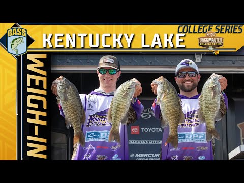 COLLEGE: Day 1 + 2 weigh-ins at Kentucky Lake