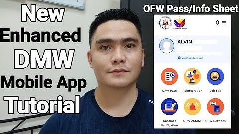 NEW DMW MOBILE APP REGISTRATION TUTORIAL | PAANO KUMUHA NG OFW PASS AT OFW INFO SHEET SA DMW APP