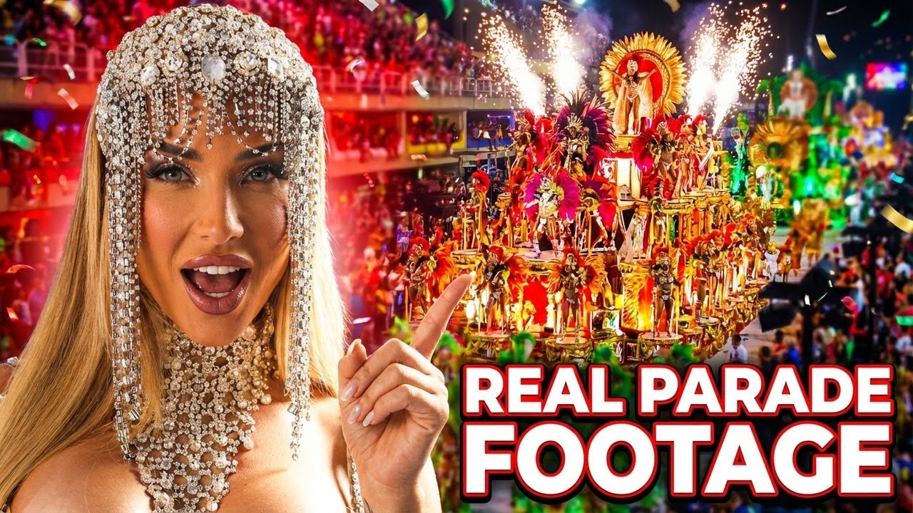 Rio Carnival Parade Rio de Janeiro REAL Footage (NOT AI Fakes)
