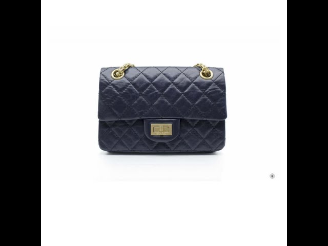 NEW Chanel AS0874 Y0463 Mini 2.55 Navy / 4N7384 Calfskin Small Shoulder Bags  Gbh