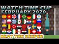 Beat The Keeper Watch Time Cup February 2020