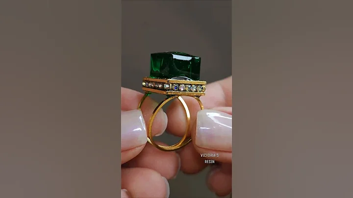 DIY UV Resin ring #diy #uvresinjewelry #uvresincraft #makingjewellery #ring