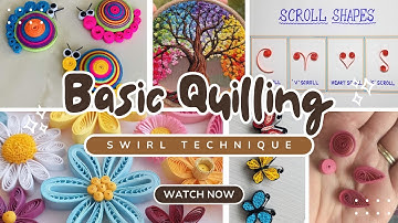 Quilling Swirl Technique Chapter-2 | Quilling Art | Creative Vision By V & V