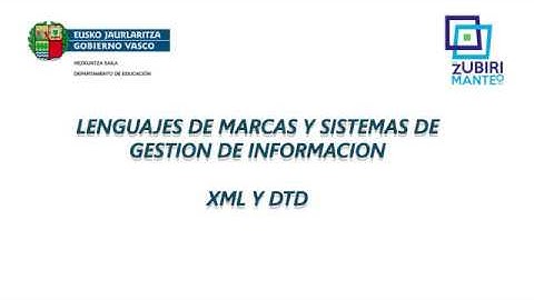 Lenguajes de marcas: XML & DTD