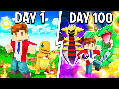 I Spent 100 Days Becoming the CHAMPION in Minecraft Pixelmon!