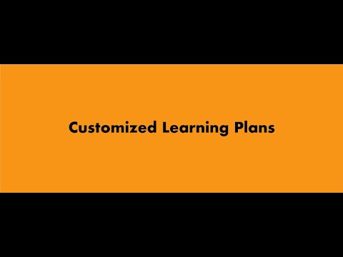 Customized Learning Plans