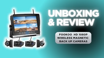 Fookoo Magnetic Wireless Backup Camera Review | Boat Trailer Test