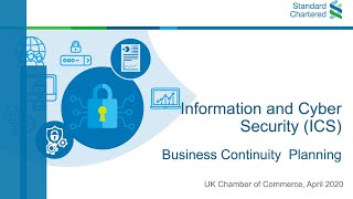 Full Business Continuity Planning & Information and Cyber Security Webinar Update