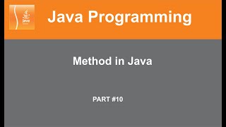 Part #10 | Java Method | User Define Function | Java Tutorial |Online Lecture | In Hindi