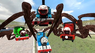 Building a Thomas Train Chased By Choo Choo Thomas Train in Garry