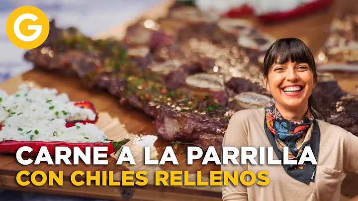 CARNE A LA PARRILLA con CHILES RELLENOS   con Chri...