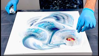 CRAZY RESULTS~Open Cup Pour~Cells Without Silicone~Fluid Art~Acrylic Pouring~246