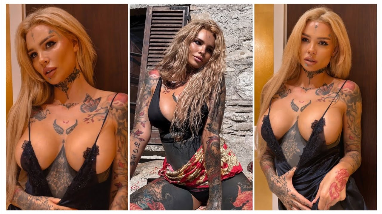 Oksana Radzhaova | Tattoo Model | Goth Chic | Instagram Bikini Model