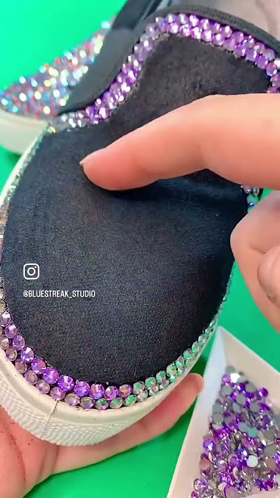 HOW I MAKE MY LACES FOR MY BLING SNEAKERS! 