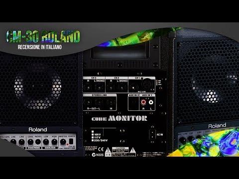 ROLAND CM-30 CUBE MONITOR  unboxing & review