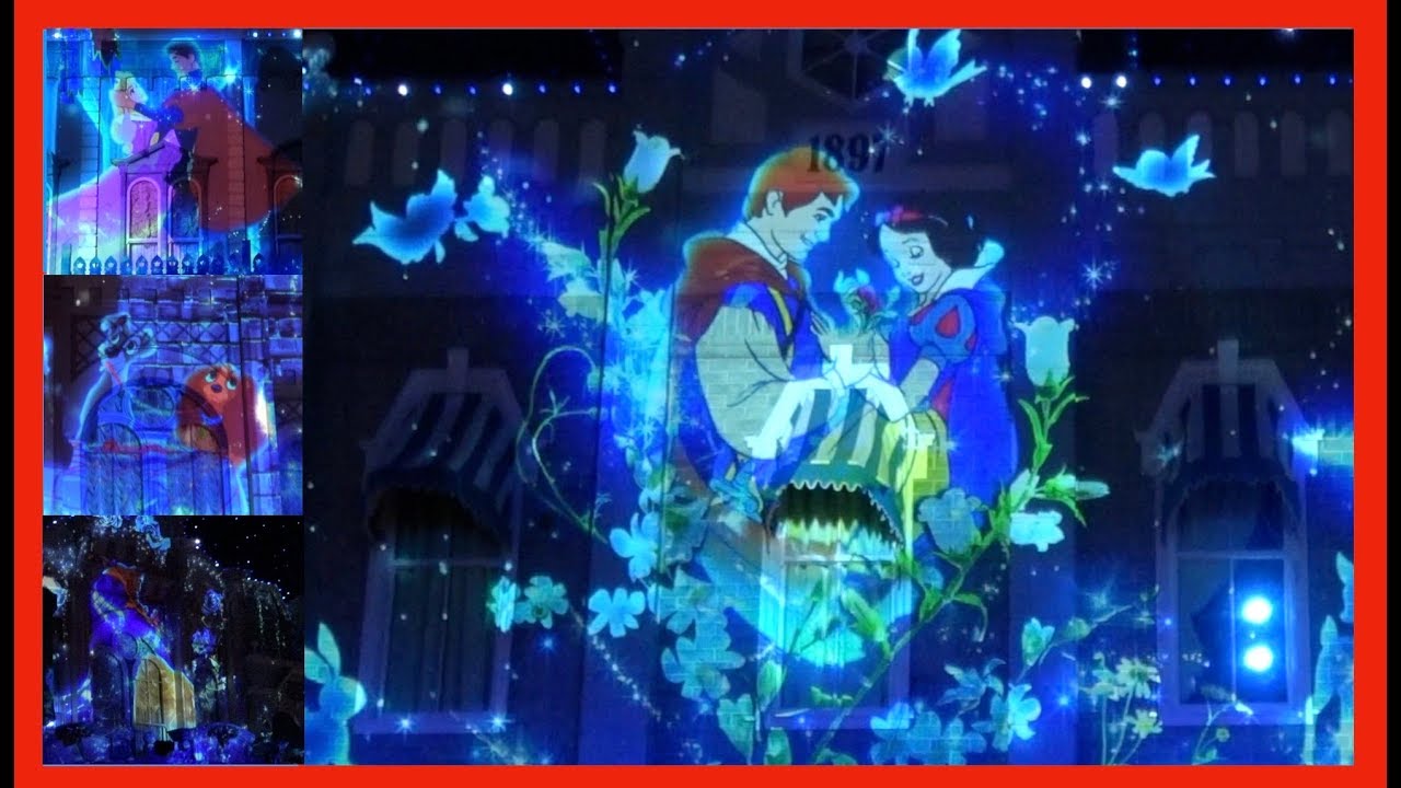ºoº Tdl 東京ディズニーランド ワールドバザール プロジェクションマッピング キャラクターシーン Youtube