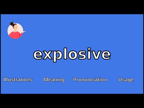 فيديو: ماذا يعني المتفجر في اللغة الإنجليزية؟