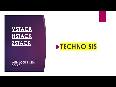 SwiftUI HStack | VStack | ZStack Login Page example | iOS Programming