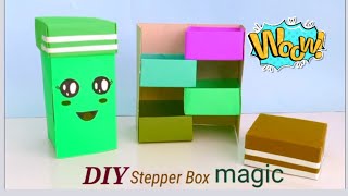 #Diypapersteperbox#paperart#  DIY paper stepper box / secret box/ paper craft /  easy craft