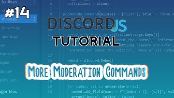 Discord.js Bot Tutorial #14 | More Moderation Commands