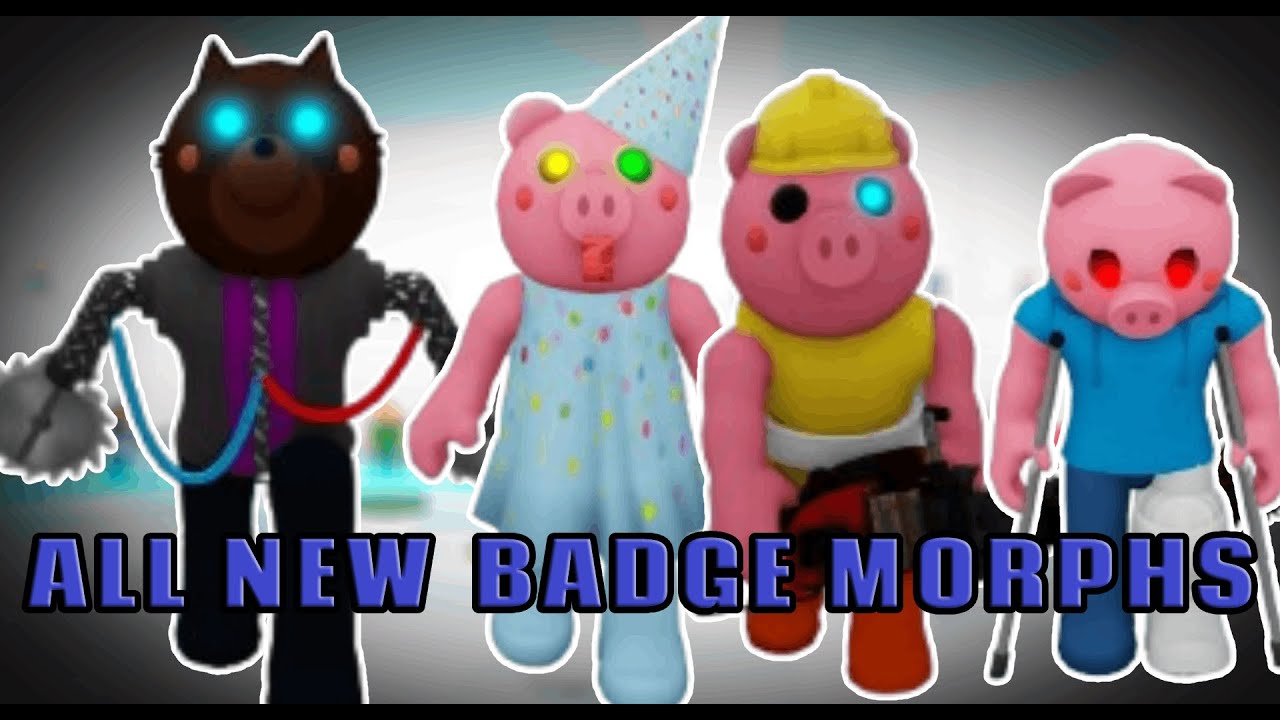 How To Get All 4 New Badge Morphs In Piggy The Return Of Nostalgia Roleplay | Roblox