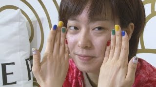 大舞台終えネイルで笑顔 卓球・石川の指に五輪マーク