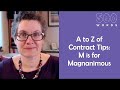 M is for Magnanimous | A to Z of Contracts