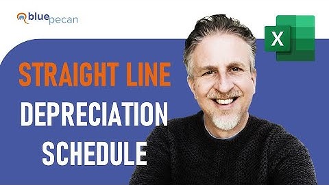 How to Create a Straight Line Depreciation Schedule in Excel | Straight Line Depreciation Template