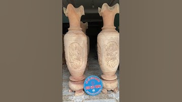 Cặp lục bình đục tứ quý 1m80 gỗ xà cừ. 14tr500 hoàn thiện đẹp# #lucbinhgoxacu