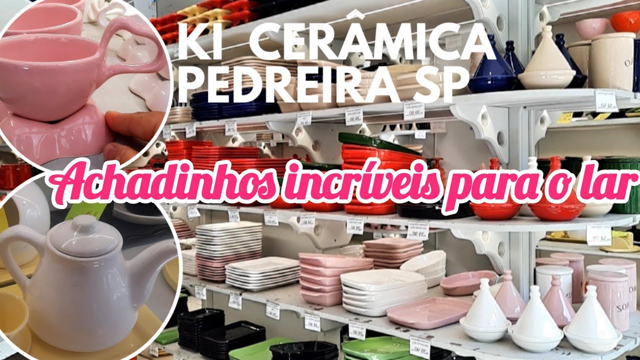🔹️TOUR EM PEDREIRA SP 2025/Na Loja KI CERÂMICA/Achadinhos fofos para o Lar