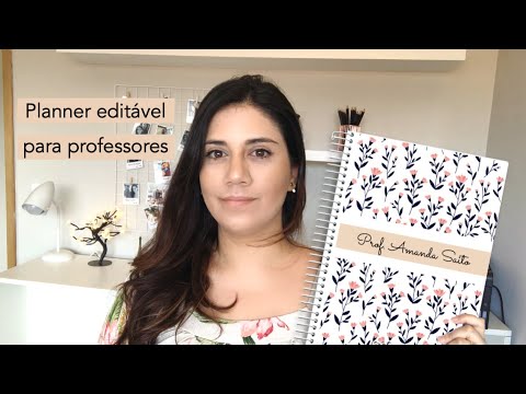 Planner editável para professores | Prof. Amanda Saito #ExatamenteFalando