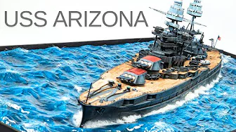Battleship Arizona 1/350 scale model ship build