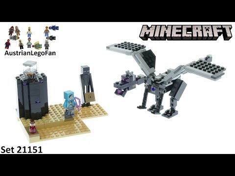 LEGO Minecraft The End Battle Ender Dragon Build Review 2019 