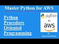 Python Procedure Oriented Programming Part 4, Python for AWS, Python Lambda Functions with Examples