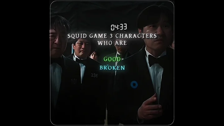 "Squid game 3" characters who are Good, Broken or Pure Evil | #edit #edits #squidgame #alightmotion