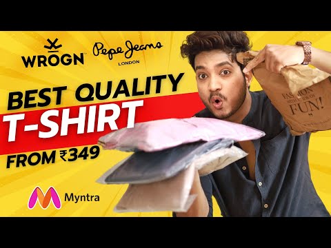 Top 5 Best T-shirts For Men In Budget | T-Shirt Haul 2023 | Mann