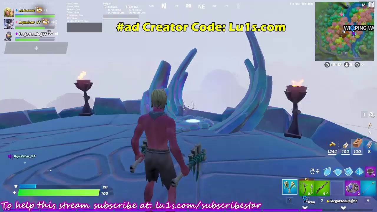 Streaming Fortnite To Help People Get Their Island Escape Umbrella My Lobby Is Public C Mon In Youtube