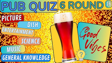 Virtual Pub Quiz Showdown: Test Your Knowledge! Pub Quiz 6 Rounds. No 16