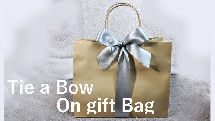 HOW TO TIE A BOW ON ANY BAG! 