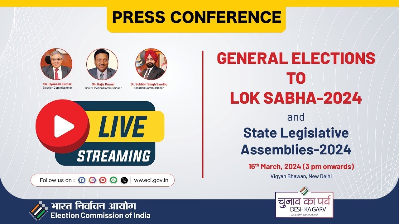 Press Conference by Election Commission of India ECI General