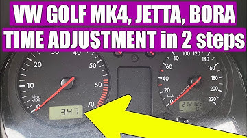 TUTORIAL: How to set clock / time on VW Golf Mk4, Jetta, Bora in 2 simple steps