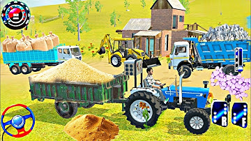 🔴Drive JCB🏗️ and Uploading Stone From Dumper Truck in Game #truck #jcb #tractor #dumper #games 