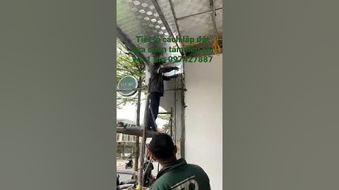 Tiết lộ cách lắp đặt cửa cuốn tấm liền chỉ với 1 thợ 097427887 #shorts