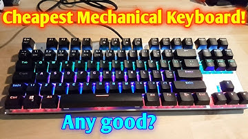 Cheapest LED Mechanical Keyboard Rii RK908 (1080p 60fps)