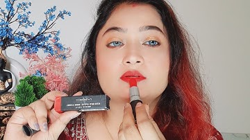 Mac ruby woo retro matte lipstick review and demo | mini mac rubywoo lipstick| bridal redlipstick |