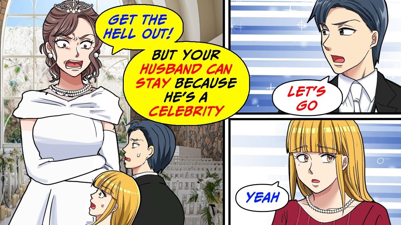 My brother's bride kicked me out of their wedding, but she asked my husband to stay because...